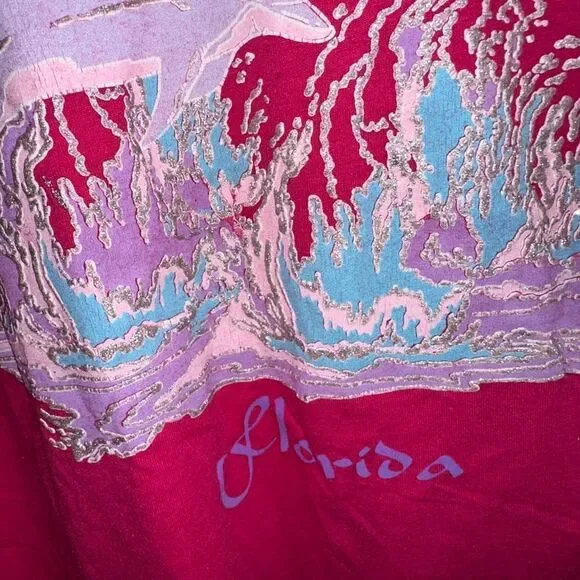 Vintage single stitch puff paint Florida T-shirt - Picture 3 of 7